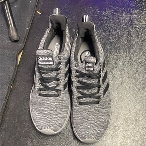 Adidas Men's Gray Cloudfoam Sneakers